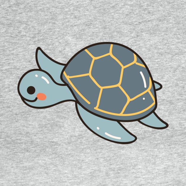 Cute Sea Turtle Doodle by SLAG_Creative